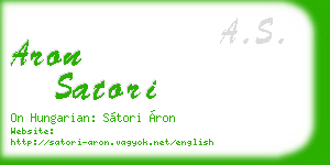 aron satori business card